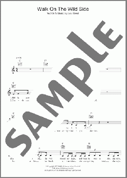 Walk On The Wild Side(Lou Reed) 楽譜 その他 ダウンロード