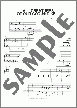 All Creatures Of Our God And King (arr. Phillip Keveren)(Geistliche Kirchengesang) 楽譜 ピアノ（ソロ） ダウンロード