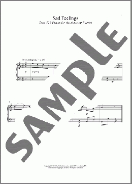 Sad Feelings(Daniel Gottlob T??rk) 楽譜 ピアノ（ソロ） ダウンロード