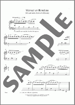 Menuet En Rondeau(Jean-Phillip Rameau) 楽譜 ピアノ（ソロ） ダウンロード