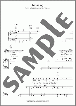 Amazing(Alex Lloyd) 楽譜 その他 ダウンロード