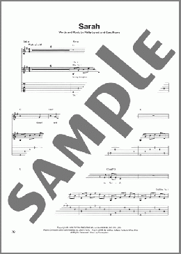 Sarah(Thin Lizzy) 楽譜 ギター（ソロ） ダウンロード