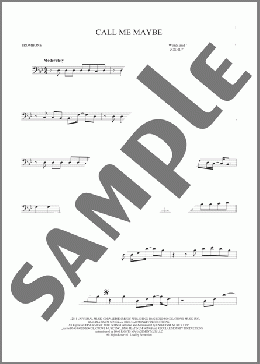 Call Me Maybe(Carly Rae Jepsen) 楽譜 トロンボーン（ソロ） ダウンロード