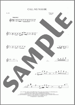 Call Me Maybe(Carly Rae Jepsen) 楽譜 フルート ダウンロード