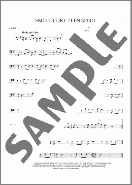 Smells Like Teen Spirit(Nirvana) 楽譜 チェロ ダウンロード