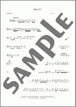 Brave(Sara Bareilles) 楽譜 トロンボーン（ソロ） ダウンロード