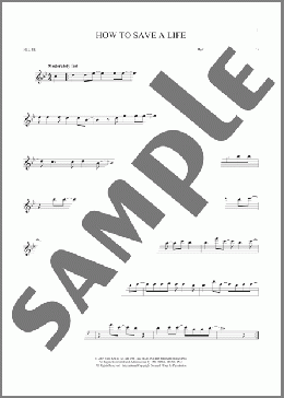 How To Save A Life(The Fray) 楽譜 フルート ダウンロード