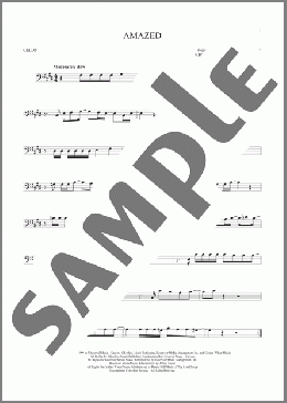 Amazed(Lonestar) 楽譜 チェロ ダウンロード