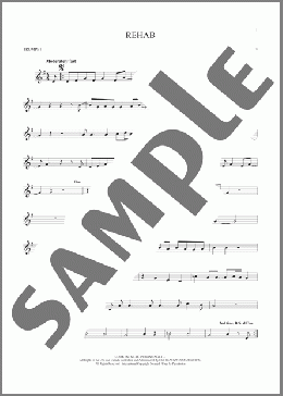 Rehab(Amy Winehouse) 楽譜 トランペット（ソロ） ダウンロード