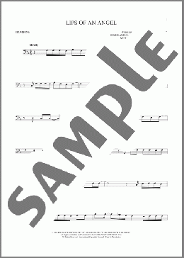 Lips Of An Angel(Hinder/Jack Ingram) 楽譜 トロンボーン（ソロ） ダウンロード