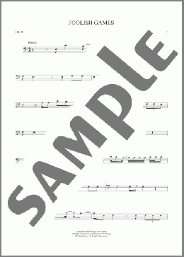 Foolish Games(Jewel) 楽譜 チェロ ダウンロード