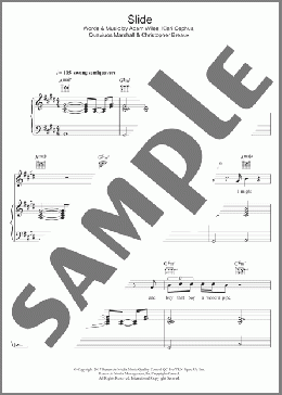 Slide (featuring Frank Ocean and Migos)(Calvin Harris/Frank Ocean/Migos) 楽譜 ピアノ & ボーカル & ギター ダウンロード