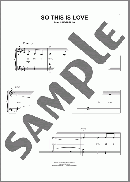 So This Is Love (from Cinderella)(James Ingram) 楽譜 ピアノ（ソロ） ダウンロード