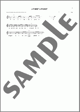 A-Tisket A-Tasket(Early American Game Song) 楽譜 その他 ダウンロード