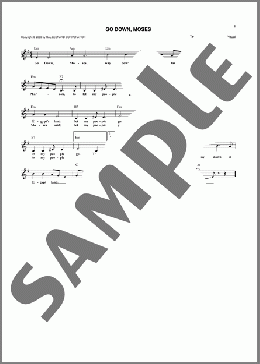 Go Down, Moses(Traditional American Spiritual) 楽譜 その他 ダウンロード