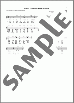 Christ The Lord Is Risen Today(Lyra Davidica/Charles Wesley) 楽譜 その他 ダウンロード