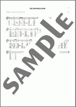 The Crawdad Song(African-American) 楽譜 その他 ダウンロード