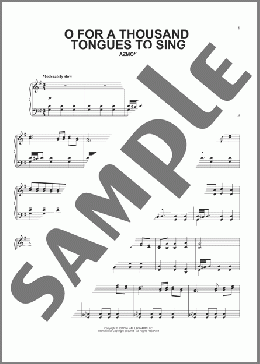 O For A Thousand Tongues To Sing(Lowell Mason/Charles Wesley/Carl G. Glaser) 楽譜 ピアノ（ソロ） ダウンロード