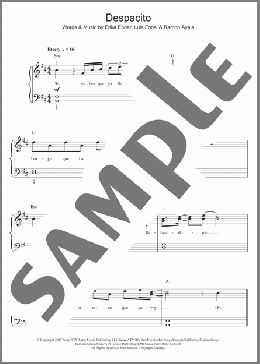 Despacito(Daddy Yankee/Luis Fonsi/Luis Fonsi & Daddy Yankee feat. Justin Bieber) 楽譜 ピアノ（ソロ） ダウンロード