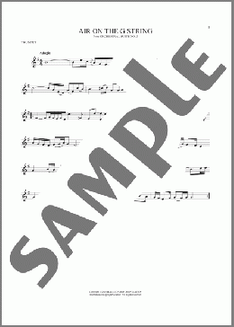 Air (Air On The G String)(Johann Sebastian Bach) 楽譜 トランペット（ソロ） ダウンロード