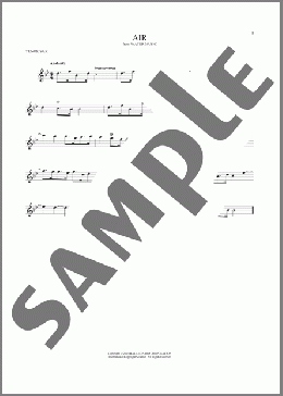 Air(George Frideric Handel) 楽譜 テナーサックス（ソロ） ダウンロード