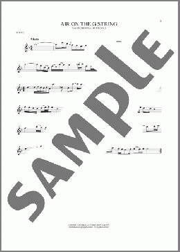 Air (Air On The G String)(Johann Sebastian Bach) 楽譜 フルート ダウンロード