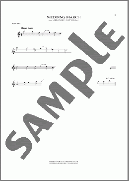 Wedding March(Felix Mendelssohn) 楽譜 アルトサックス（ソロ） ダウンロード