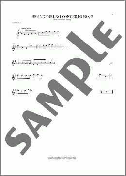 Brandenburg Concerto No. 5(Johann Sebastian Bach) 楽譜 テナーサックス（ソロ） ダウンロード