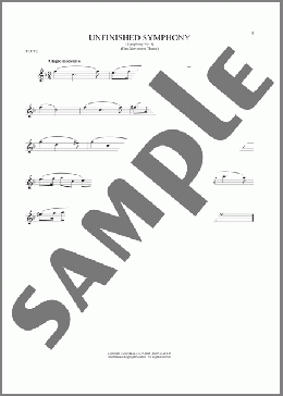 The Unfinished Symphony (Theme)(Franz Schubert) 楽譜 フルート ダウンロード