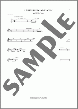 The Unfinished Symphony (Theme)(Franz Schubert) 楽譜 テナーサックス（ソロ） ダウンロード