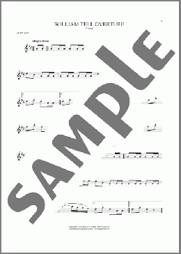 William Tell Overture(G. Rossini) 楽譜 アルトサックス（ソロ） ダウンロード