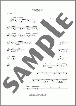 Morning(Edvard Grieg) 楽譜 トランペット（ソロ） ダウンロード