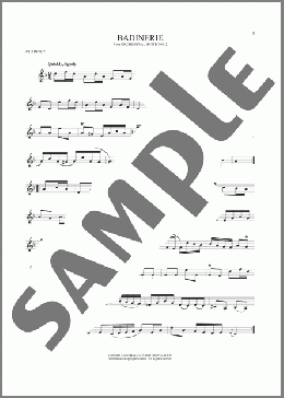 Badinerie (Suite No. 2)(Johann Sebastian Bach) 楽譜 クラリネット ダウンロード