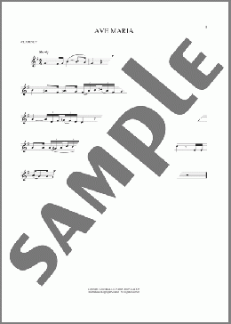 Ave Maria, Op. 52, No. 6(Franz Schubert) 楽譜 クラリネット ダウンロード