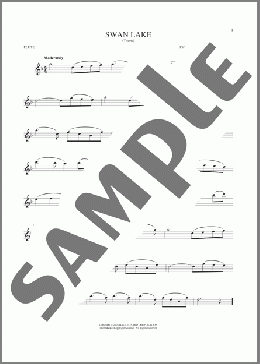 Theme From Swan Lake(Pyotr Il'yich Tchaikovsky) 楽譜 フルート ダウンロード
