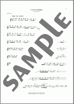 Habanera(Georges Bizet) 楽譜 アルトサックス（ソロ） ダウンロード