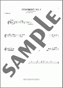 Largo From Symphony No. 9 (”New World”)(Antonin Dvorak) 楽譜 テナーサックス（ソロ） ダウンロード