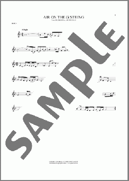 Air (Air On The G String)(Johann Sebastian Bach) 楽譜 ホルンソロ ダウンロード