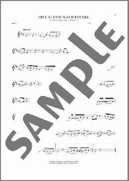 Eine Kleine Nachtmusik (”Romance”), Second Movement(Wolfgang Amadeus Mozart) 楽譜 ホルンソロ ダウンロード