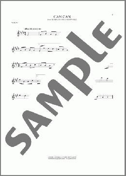 Can Can(Jacques Offenbach) 楽譜 バイオリン ダウンロード