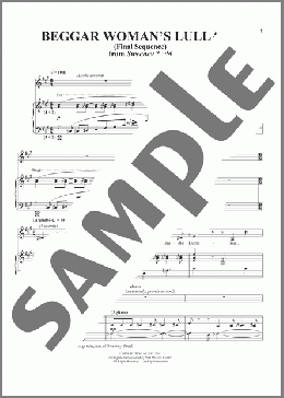 Beggar Woman's Lullaby (Final Sequence)(Stephen Sondheim) 楽譜 ピアノ & ボーカル ダウンロード