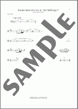 Adagio Cantabile, Op. 13(Ludwig Van Beethoven) 楽譜 トロンボーン（ソロ） ダウンロード
