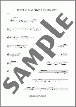 Funeral March Of A Marionette(Charles Gounod) 楽譜 ホルンソロ ダウンロード