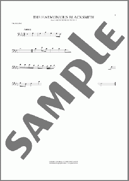 Harmonious Blacksmith(George Frideric Handel) 楽譜 トロンボーン（ソロ） ダウンロード