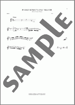 Piano Sonata In C Major(Wolfgang Amadeus Mozart) 楽譜 ホルンソロ ダウンロード
