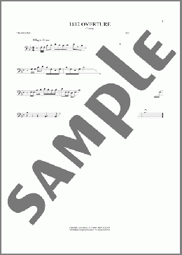 1812 Overture(Pyotr Il'yich Tchaikovsky) 楽譜 トロンボーン（ソロ） ダウンロード