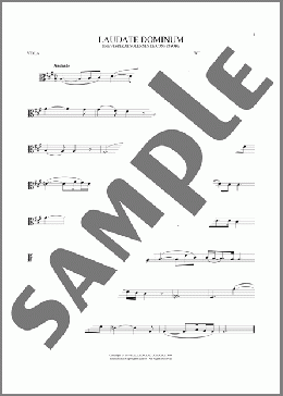 Laudate Dominum(Wolfgang Amadeus Mozart) 楽譜 その他 ダウンロード