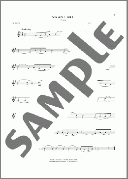 Theme From Swan Lake(Pyotr Il'yich Tchaikovsky) 楽譜 トランペット（ソロ） ダウンロード