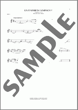 The Unfinished Symphony (Theme)(Franz Schubert) 楽譜 ホルンソロ ダウンロード