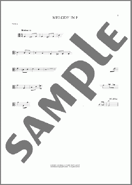 Melody In F(Anton Rubinstein) 楽譜 その他 ダウンロード